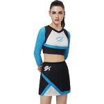 Reduzierte Blaue Mini Cheerleader-Kostüme für Kinder 