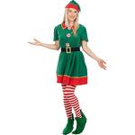 Grüne Weihnachtself-Kostüme & Weihnachtswichtel-Kostüme aus Polyester für Damen Größe XXL 