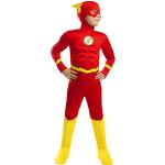 Funidelia | Flash Kostüm Deluxe 100% OFFIZIELLE für Jungen Größe 7-9 Jahre Superhelden, DC Comics, Liga de la Justicia - Farben: Bunt, Zubehör für Kostüm - Lustige Kostüme für Deine Partys