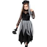 Schwarze Zombiebraut-Kostüme & Geisterbraut-Kostüme aus Polyester für Kinder 