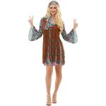 Reduzierte Bunte Hippie-Kostüme & 60er Jahre Kostüme aus Polyester für Damen Größe 3 XL 