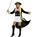 Schwarze Piratenkostüme für Damen Größe XS 