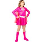 Rote Supergirl Superheld-Kostüme aus Polyester für Kinder 