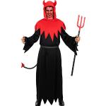 Rote Teufel-Kostüme aus Polyester für Herren Größe XXL 