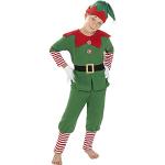 Grüne Weihnachtself-Kostüme & Weihnachtswichtel-Kostüme aus Polyester für Kinder 