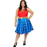 Rote Wonder Woman Faschingskostüme & Karnevalskostüme aus Polyester für Damen Größe M 