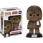 Funko Pop 59 Star Wars Chewbacca with Porg Flocked Exclusive Figurine #195