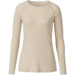 Dunkelgraue Langärmelige Waschbär Bio Nachhaltige Langarm-Unterhemden für Damen Größe L für den für den Winter 
