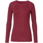 Rote Langärmelige Waschbär Bio Nachhaltige Langarm-Unterhemden für Damen Größe L für den für den Winter 