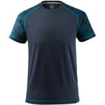 Blaue MASCOT Rundhals-Ausschnitt T-Shirts aus Polyester enganliegend für Herren Größe L 