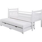 Weiße Fun-Möbel Tagesbetten & Daybeds aus Massivholz 90x190 Breite 50-100cm, Höhe 50-100cm, Tiefe 200-250cm 