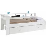 Reduzierte Weiße Moderne Inosign Nachhaltige Betten mit Bettkasten aus MDF 90x200 Breite 50-100cm, Höhe 200-250cm, Tiefe 200-250cm 