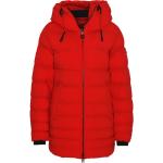 Rote Gesteppte Wellensteyn Stehkragen Winterjacken mit Kapuze für Damen Größe XS 