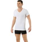 Weiße Business Kurzärmelige V-Ausschnitt Kurzarm-Unterhemden für Herren Größe S für den für den Sommer 