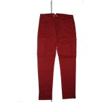 Rote Slim Fit Jeans aus Baumwollmischung für Damen Größe M Weite 30, Länge 30 