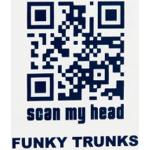 Funky Trunks Badekappen - Scan My Head (Weiß) Default Title