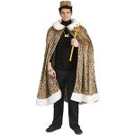 Braune Leo-Look Funny Fashion König-Kostüme aus Polyester Einheitsgröße 