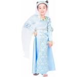 Hellblaue Motiv Langärmelige Funny Fashion Burgfräulein-Kostüme aus Polyester für Kinder Größe 164 