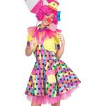 Reduzierte Bunte Funny Fashion Clown-Kostüme & Harlekin-Kostüme für Damen Größe M 