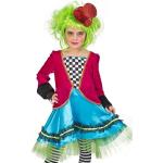 Bunte Langärmelige Funny Fashion Alice im Wunderland Faschingskostüme & Karnevalskostüme aus Polyester für Mädchen Größe 164 