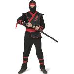 Schwarze Funny Fashion Ninja-Kostüme aus Polyester für Herren 