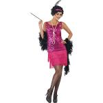 Reduzierte Fuchsiafarbene Smiffys Charleston-Kostüme & 20er Jahre Kostüme Größe L 