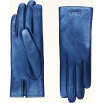 Blaue FURLA 1927 Gefütterte Handschuhe aus Glattleder für Damen Größe S für den für den Winter 