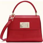 Rote Elegante FURLA 1927 Lederhandtaschen mit Reißverschluss aus Kalbsleder für Damen klein 
