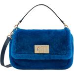Reduzierte Blaue FURLA Bodybags aus Fell für Damen mini 