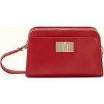 Rote Elegante FURLA 1927 Kleine Umhängetaschen mit Reißverschluss aus Leder für Damen klein 