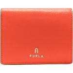 Orange FURLA Mini Geldbörsen aus Leder für Damen klein 