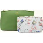 Grüne Blumenmuster FURLA Kosmetiktaschen Sets mit Reißverschluss aus Nylon für Damen klein 