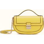 Gelbe FURLA Club Mini-Bags aus Kalbsleder für Damen klein 