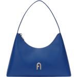 Reduzierte Blaue Elegante FURLA Diamante Lederhandtaschen mit Reißverschluss aus Kalbsleder mit Innentaschen für Damen 