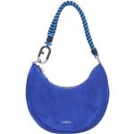 Blaue FURLA Lederhandtaschen mit Reißverschluss aus Leder für Damen 