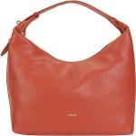 Rote FURLA Net Lederhandtaschen mit Reißverschluss aus Glattleder für Damen 