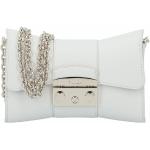 Weiße Elegante FURLA Metropolis Umhängetaschen aus Leder für Damen 
