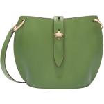 Grüne FURLA Runde Bodybags mit Riemchen aus Kalbsleder mit Innentaschen für Damen mini 