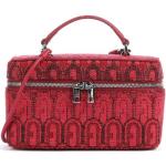 Rote FURLA Kleine Umhängetaschen aus Textil für Damen mini 