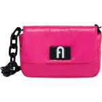 Reduzierte Pinke FURLA Damenschultertaschen & Damenshoulderbags aus Nylon mit Außentaschen mini 