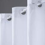 Reduzierte Weiße Textil-Duschvorhänge aus Textil 180x180 