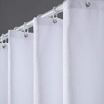Reduzierte Weiße Textil-Duschvorhänge aus Textil 150x180 
