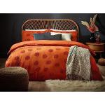 Reduzierte Orange Unifarbene Bettwäsche Sets & Bettwäsche Garnituren aus Baumwolle 