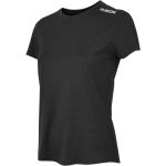 Schwarze Melierte Fusion T-Shirts aus Polyester für Damen Größe XL 