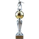 Fußball Pokal Turnier mit Gravur | 31cm Goldball Pokale Fussball Zubehör