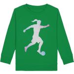 Grüne Motiv Bio Kindersweatshirts aus Baumwolle für Mädchen Größe 146 