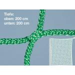 Fußballtornetz einfarbig, mit quadratischen Maschen, Grün, 200 / 200 cm, 4 mm Grün