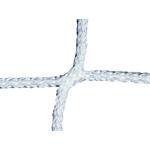 Fußballtornetz einfarbig, mit quadratischen Maschen, Weiß, 80 / 150 cm, 3 mm Weiß