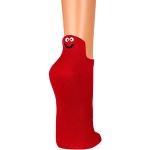 Reduzierte Rote Emoji Smiley Damensocken & Damenstrümpfe aus Polyamid Größe 39 