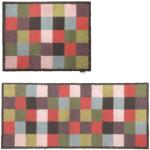 Bunte Karo Bio Nachhaltige Schmutzfangmatten & Fußabtreter matt aus Textil Breite 100-150cm, Tiefe 100-150cm 